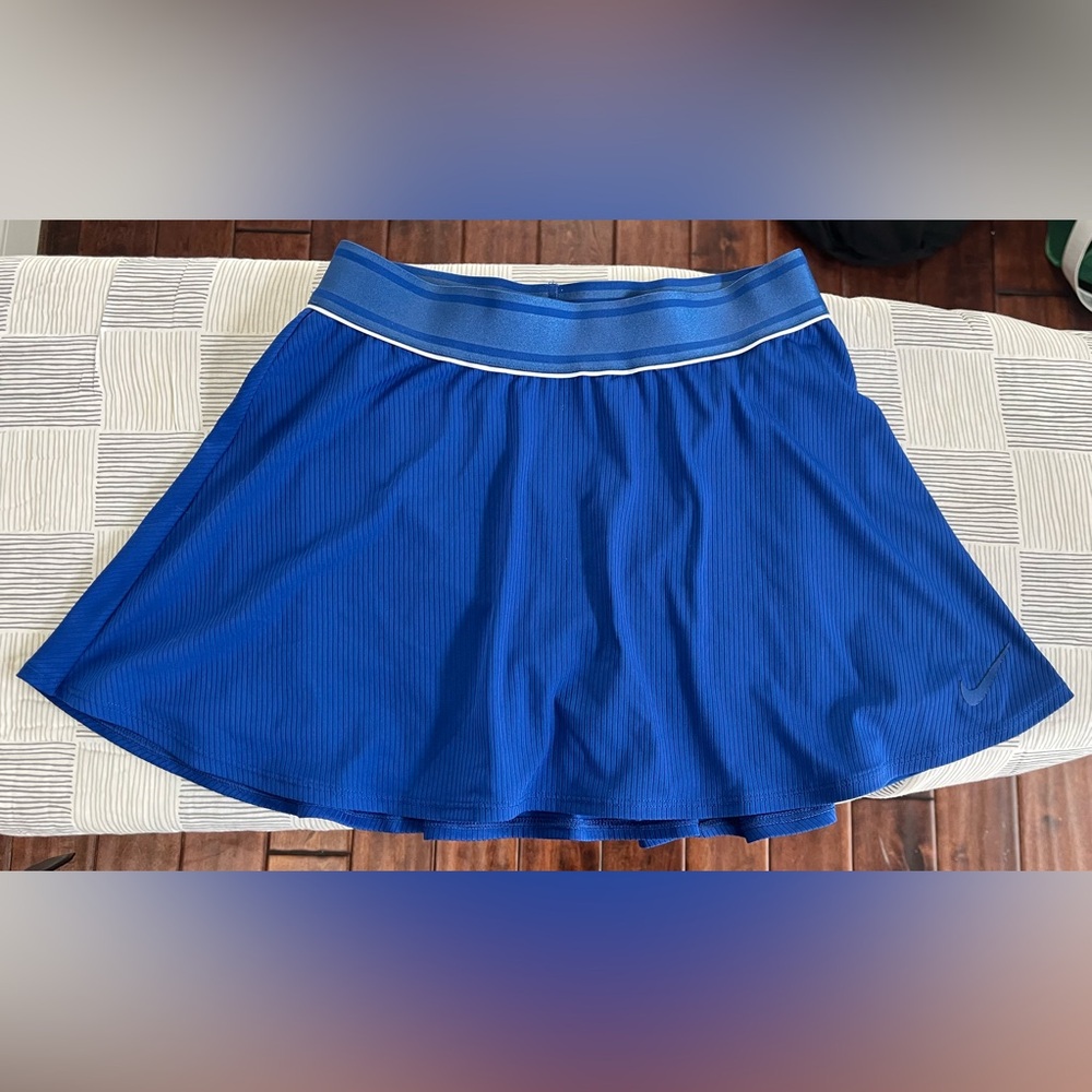 EUC Nike Tennis Skort Skirt Royal Navy Blue Small S